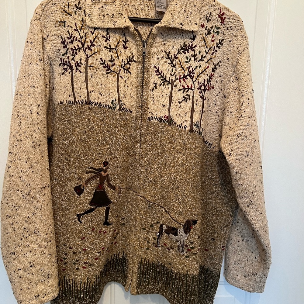 Vintage TanJay Cottage-Core Speckled Knit Sweater XXL